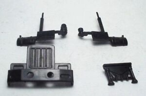 Peterbilt Semi Truck Non Lighted Grill, Pipes Roof Light & Horn BLACK - $22.00